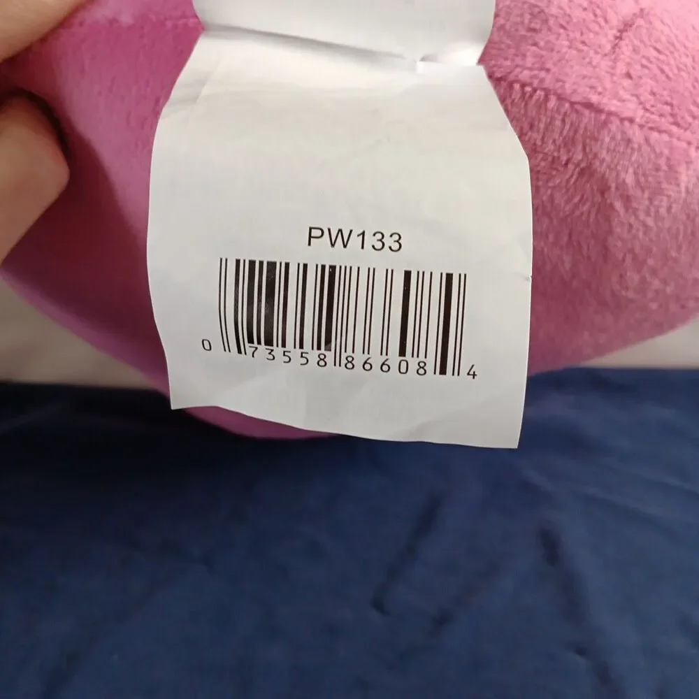 Sanrio My Melody Big Face Plush Pillow Embroidered Detail Stuffed Pink White